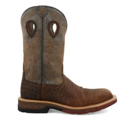 Twisted X Western Work Boot Brown/Grey