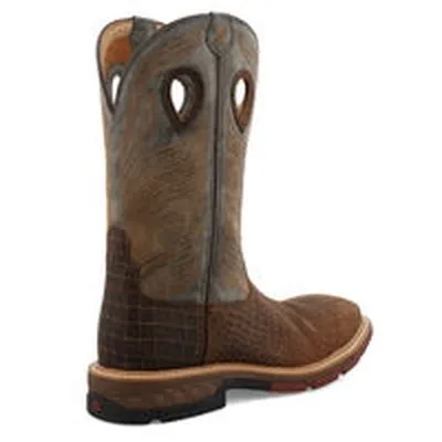 Twisted X Western Work Boot Brown/Grey