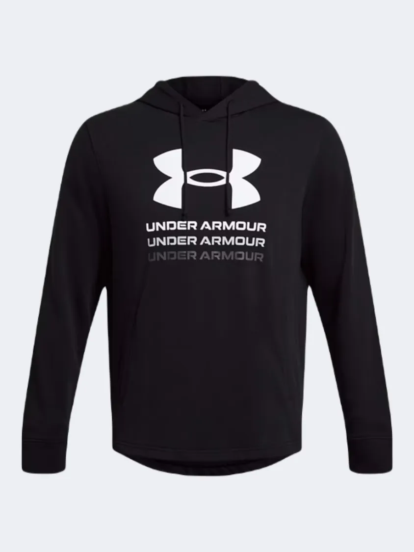 Under Armour Rival Terry Graphic Men Lifestyle Hoody Black/White