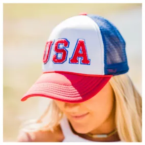 USA Chenille Foam Trucker Hat