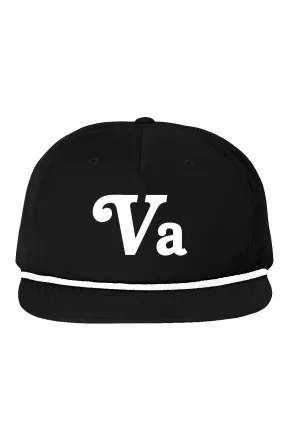 Va Black 5 Panel Golf Cap