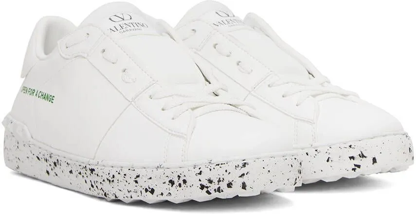 Valentino Garavani White 'Open For A Change' Sneakers