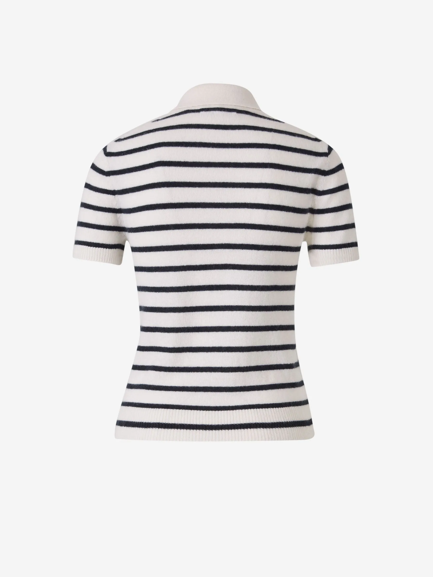 Veronica Beard Striped Polo Shirt 