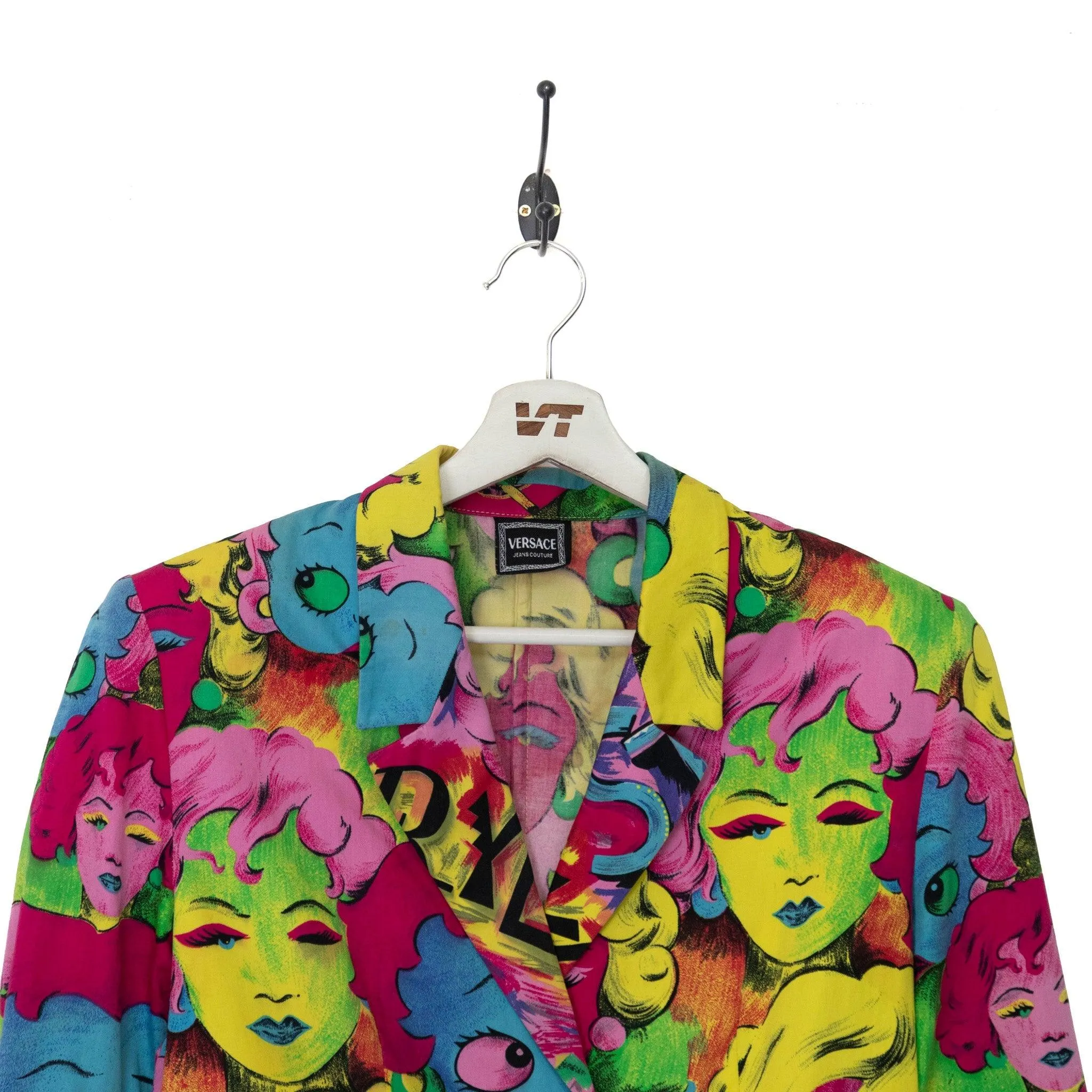 Versace Jeans S/S 1991 Marilyn Monroe Betty Boop Pop Art Blazer