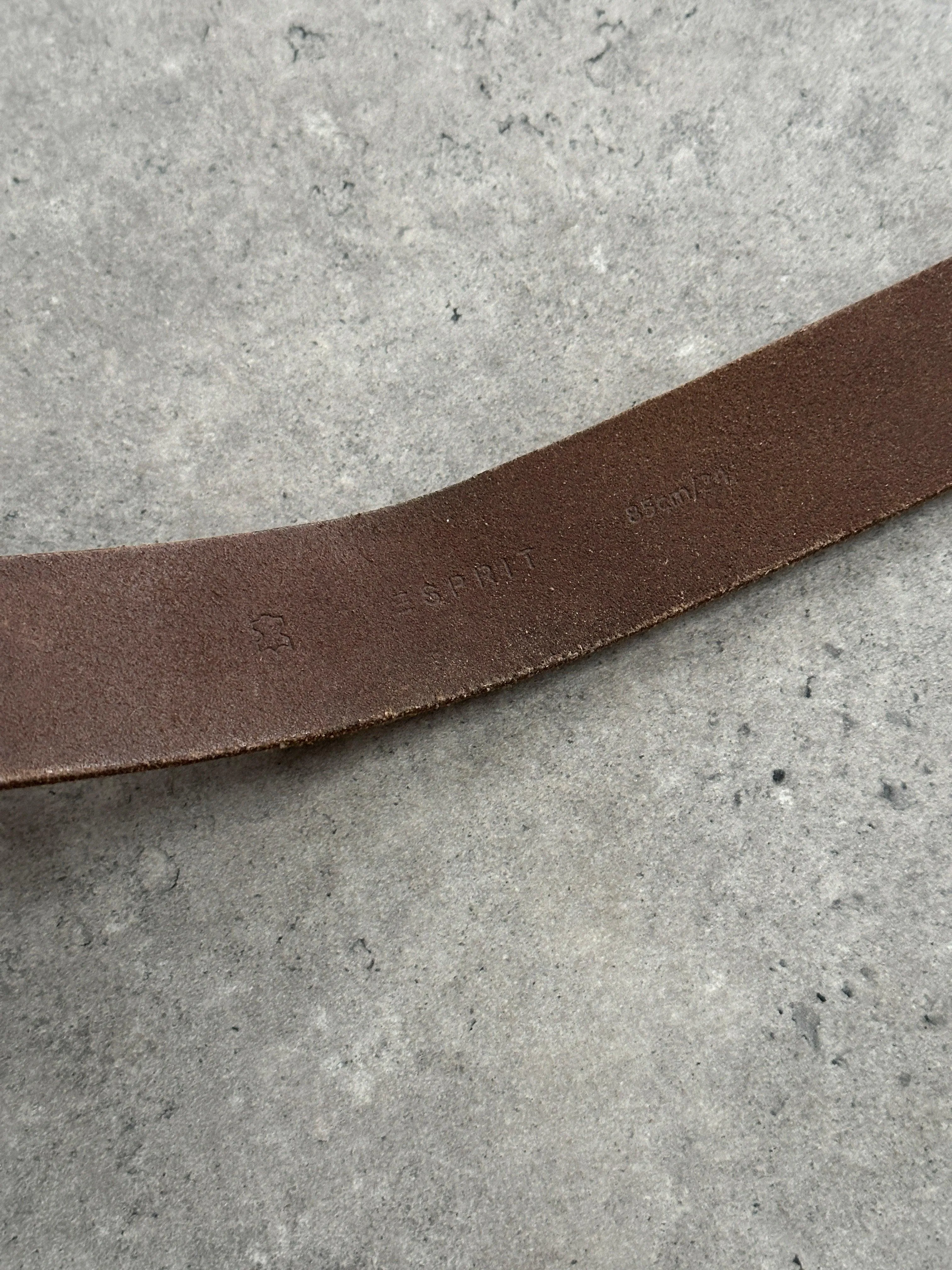 Vintage Leather Belt - W32-35