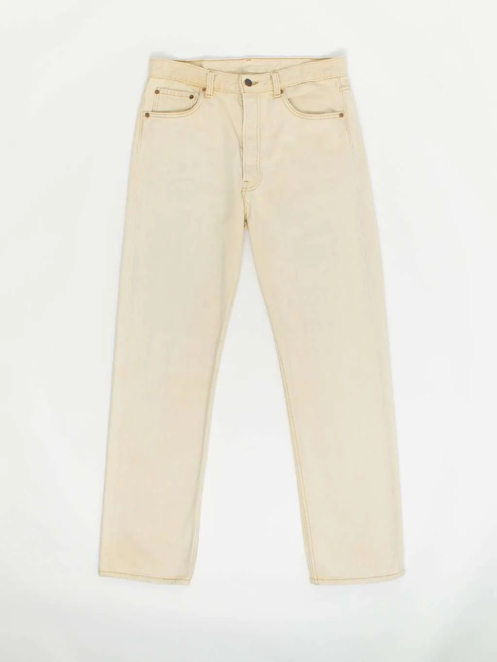 Vintage Levis 501 beige jeans, made in USA 34 X 32