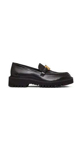 Vlogo Signature Calfskin Loafer - Black