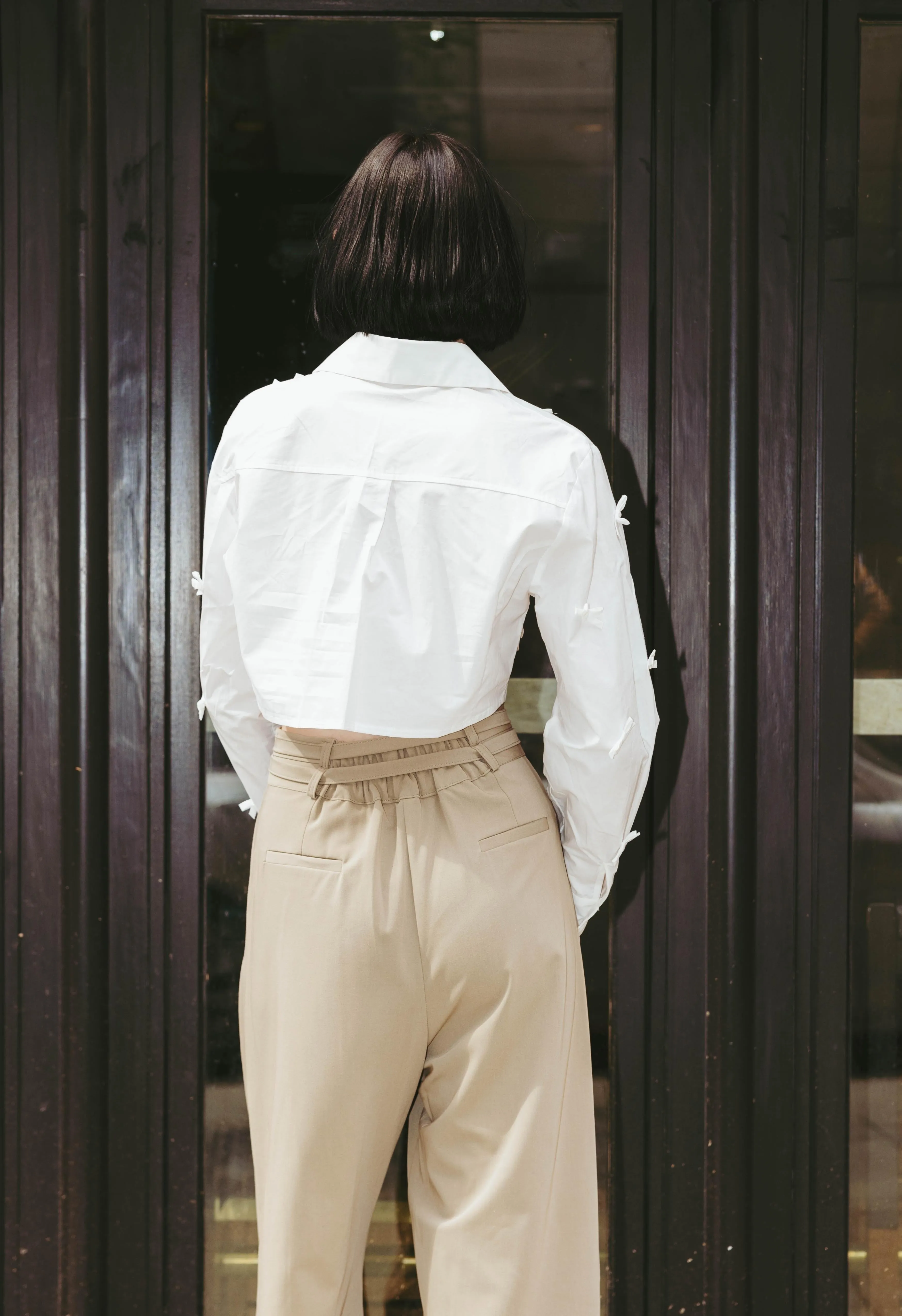 Volta Pleated Trouser In Taupe