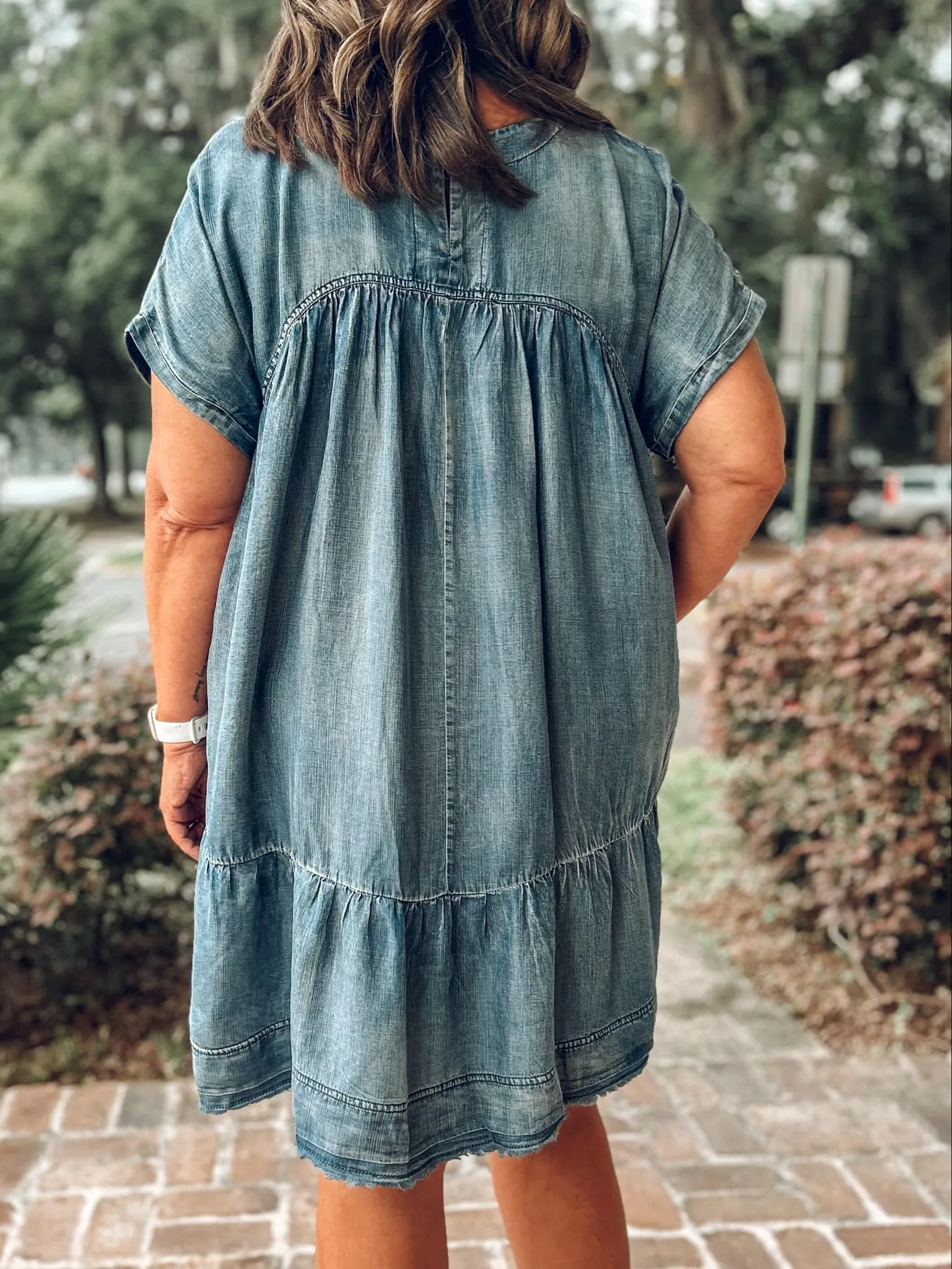 Wanna Be Oversize Dress | Chambray