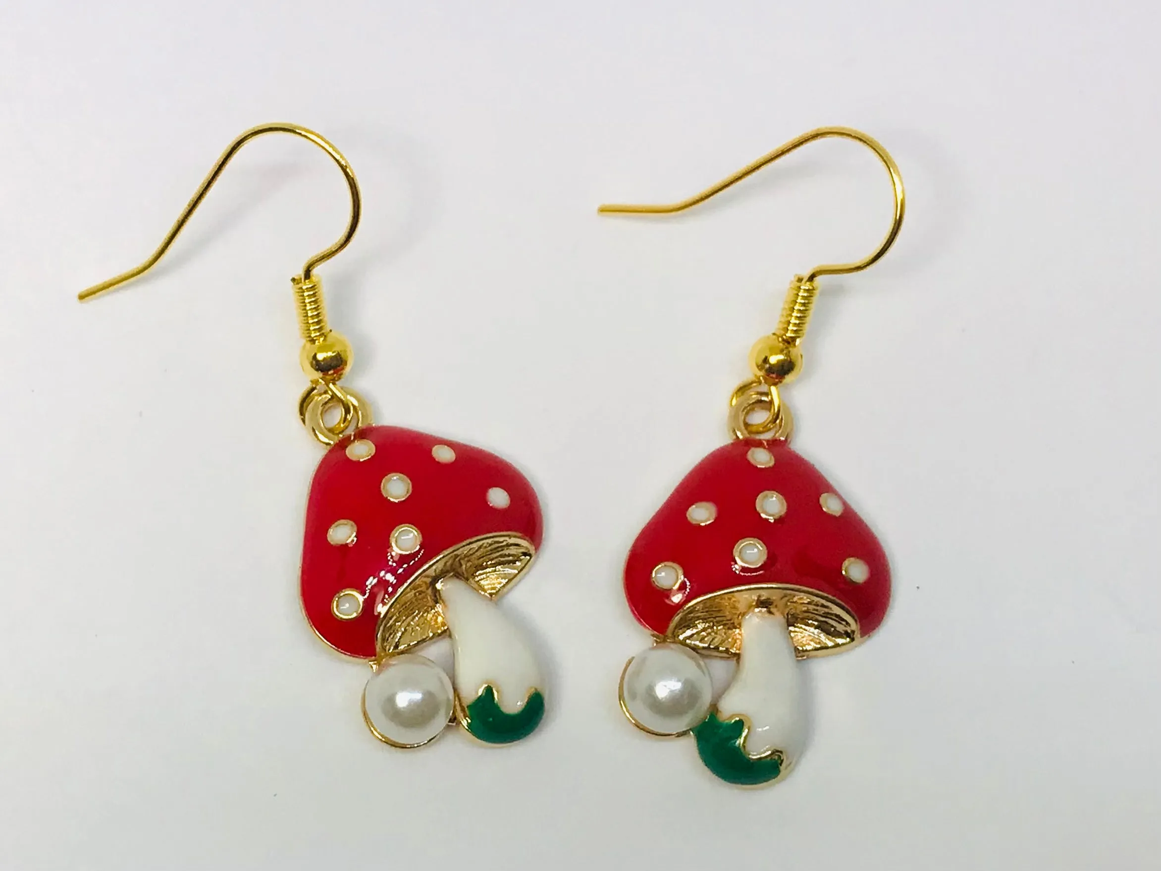 Wholesale Red Mushroom Earrings