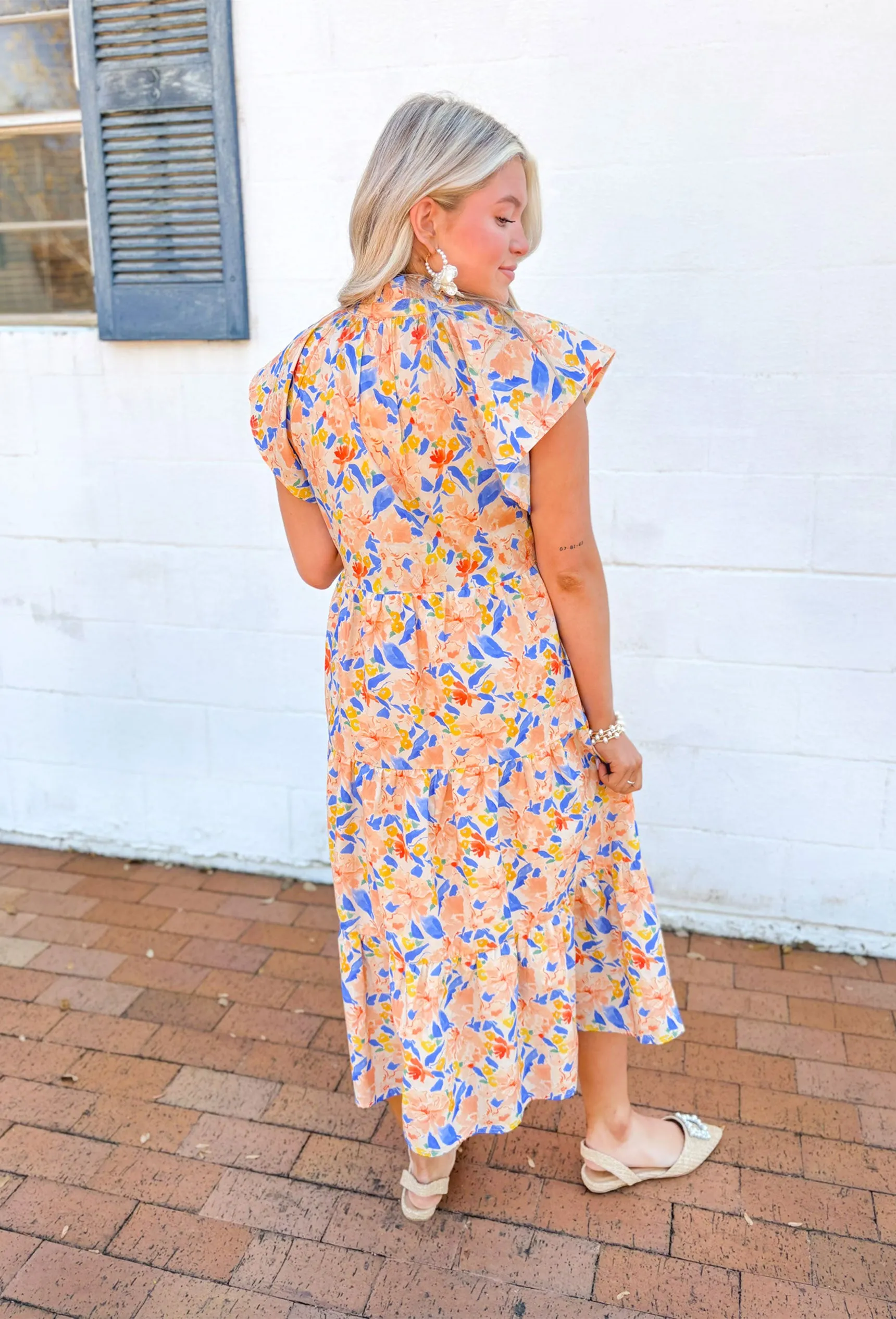 Wishing For Florals Midi Dress