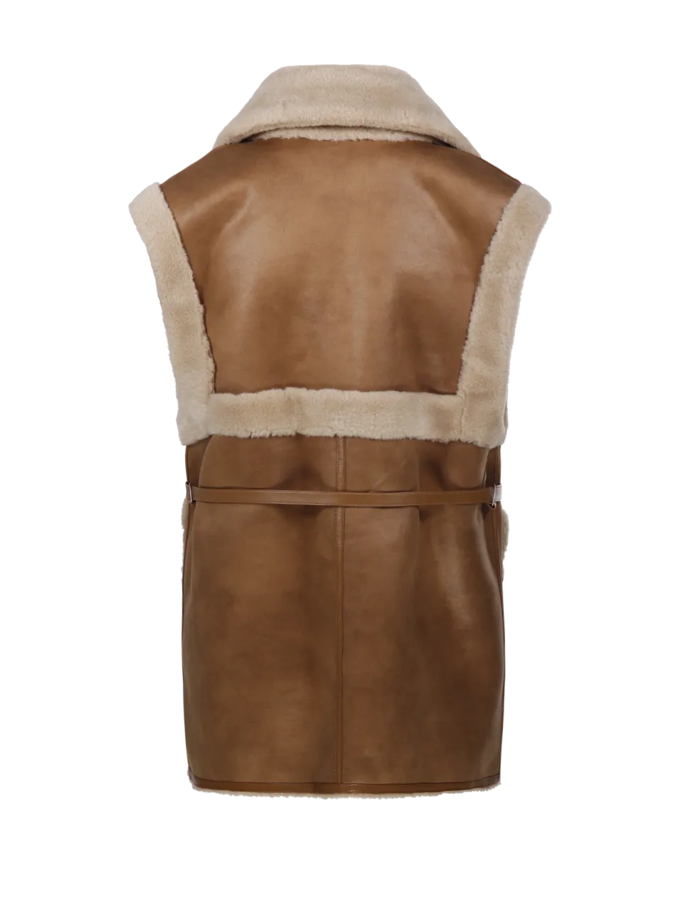 WOMAN URBANCODE BEIGE POLYESTER GILET COAT