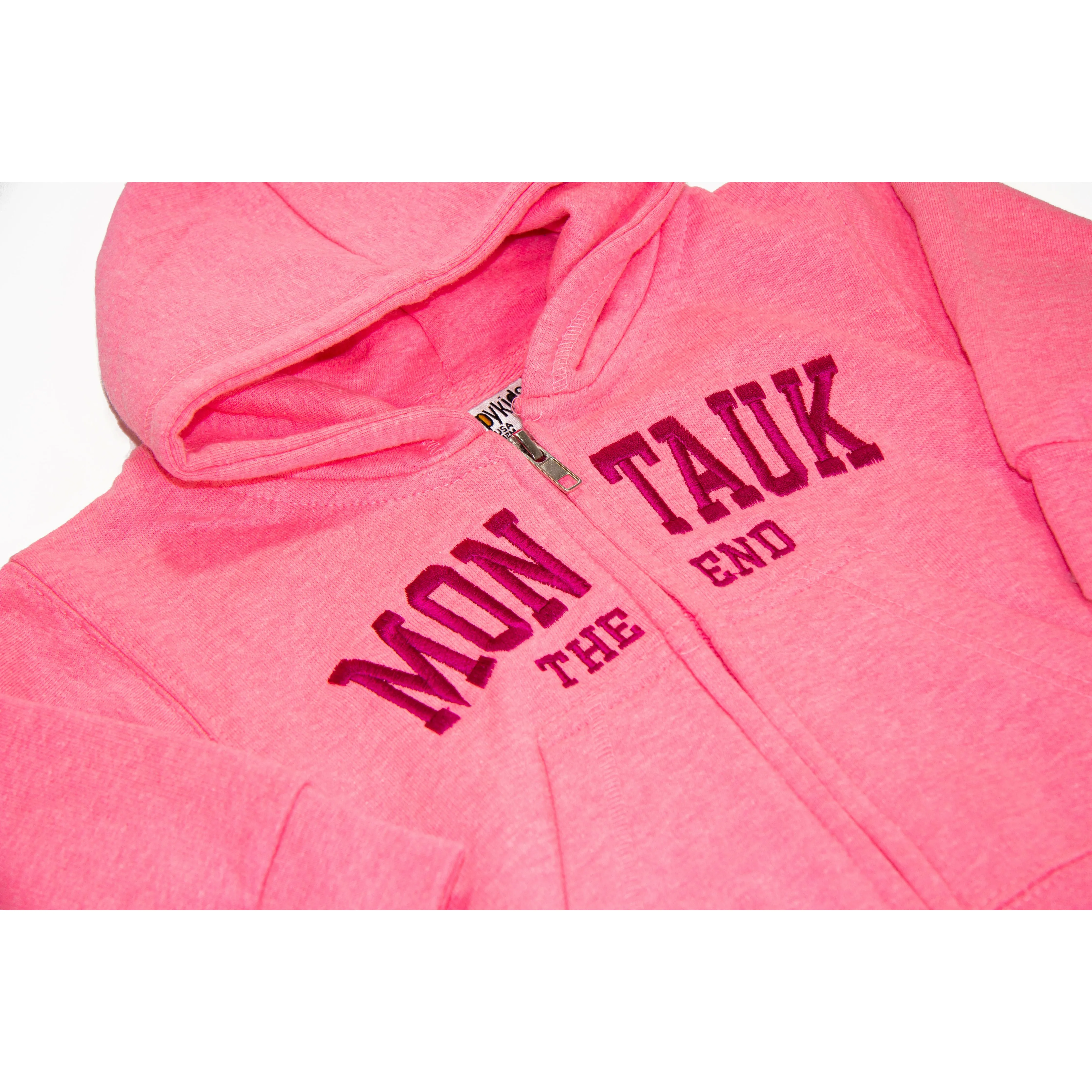 Youth Montauk The End Embroidered Zip-Up Hoodie