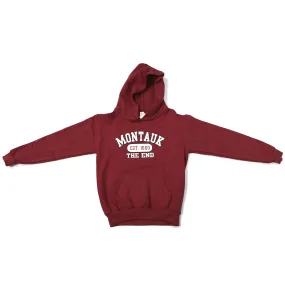 Youth Montauk The End Est 1660 Screen Printed Pullover Hoodie