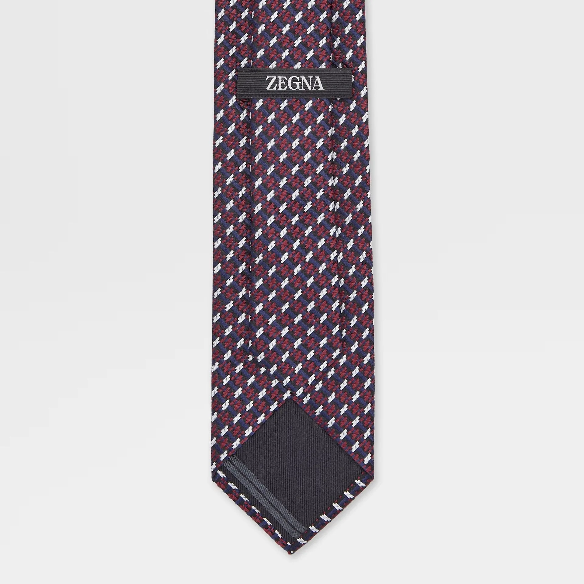 Zegna Burgundy Jacquard Tie