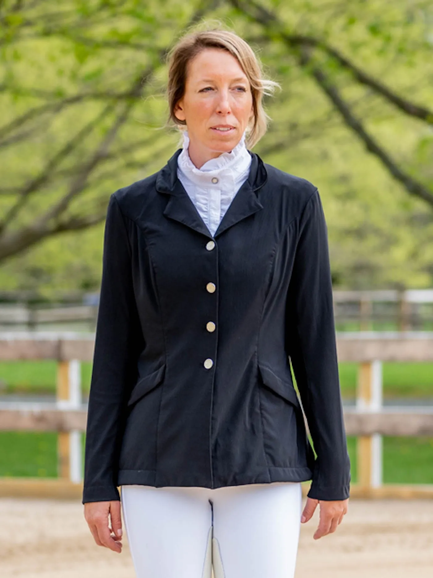 Zephyr Dressage Show Coat, Rhinestone Buttons