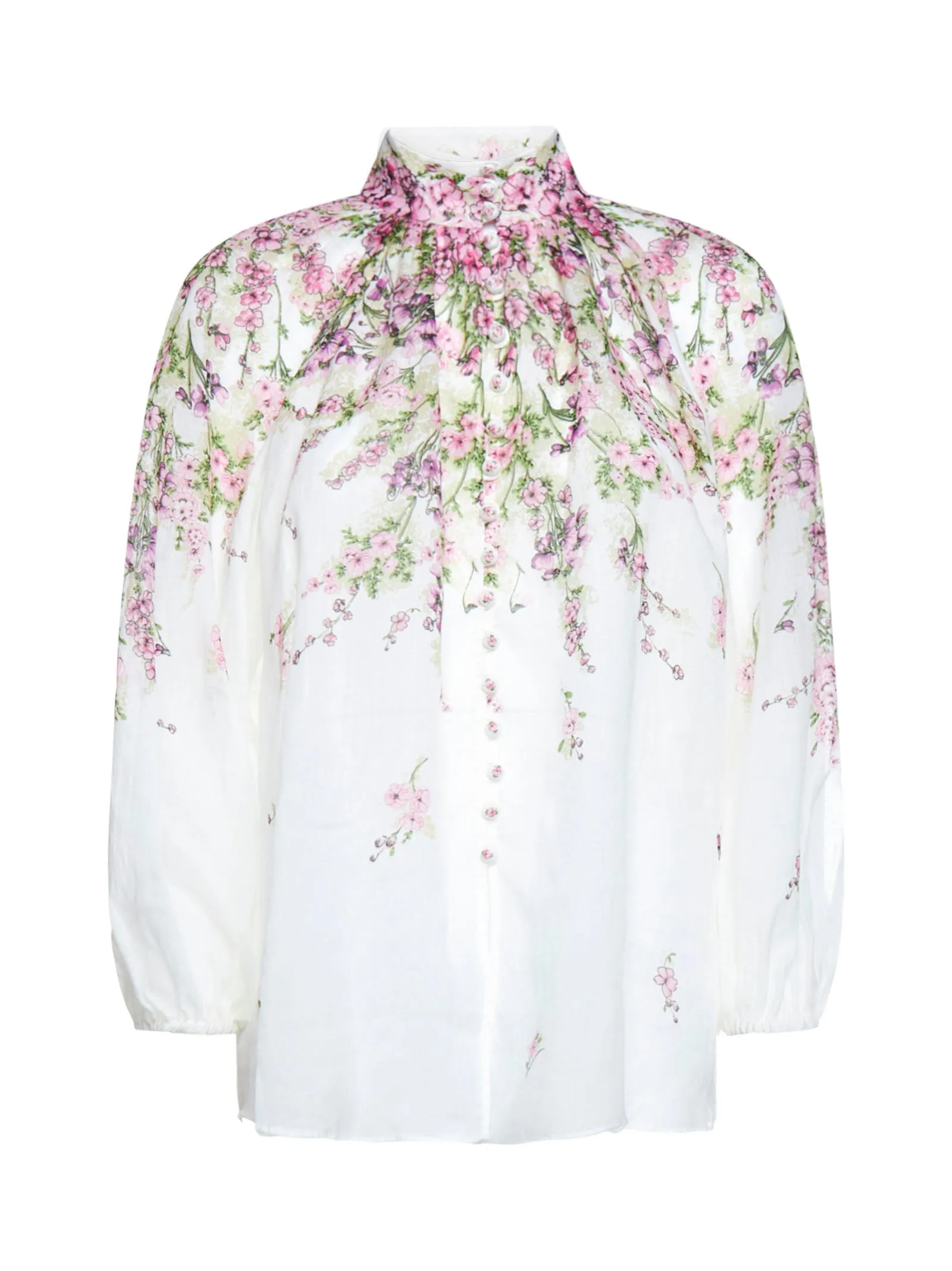 Zimmermann Billow Floral Printed Blouse